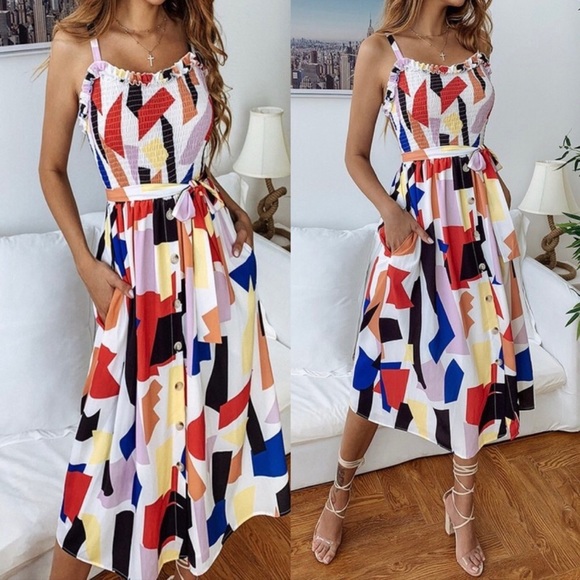 colorsandbloom Dresses & Skirts - LAST! Sleeveless Button Detail Dress